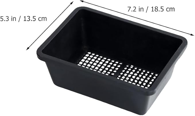 YARNOW 10 Pcs Mesh Bottom Trays Seedling Starter Trays Plastic Plant Reusable Recyclable Grow Plants Start Seeds Germination for Greenhouse Hydroponics Home Decor Accents