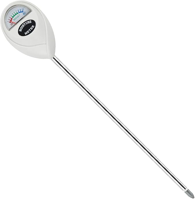 Soil Moisture Meter, Long Probe Soil Moisture Monitor for House Plants, Soil Hygrometer Moisture Sensor for Indoor & Outdoor, Garden, Farm, Lawn Plant Care, No Battery Needed(White)