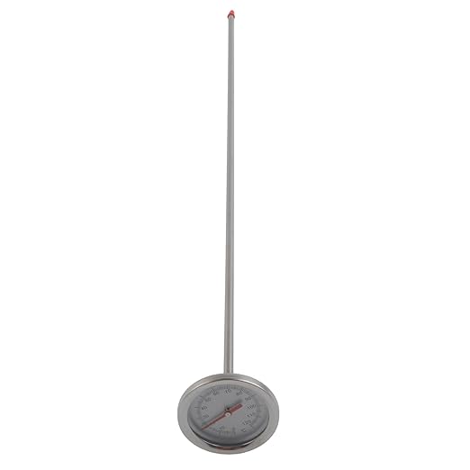Compost Thermometer with 19.7 Inch Stainless Steel Probe, Soil Temperature Gauge for Gardening, Composting and Farming, Dual Scale Celsius and Fahrenheit