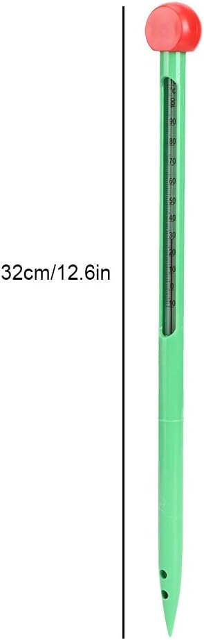 PerGar Soil Thermometer, High Precision Soil Temperature Meter, Indoor/Outdoor, -10C to 110C, Analog Display
