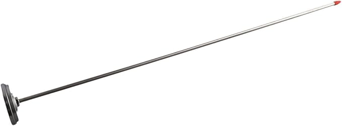 Soil Thermometer Stainless Steel Extra Long Probe Temperature Gauge for Compost Garden Lawn No Battery Required