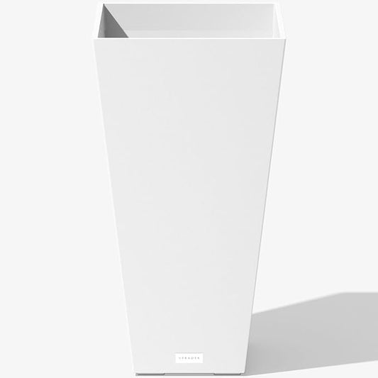 Veradek V-Resin Indoor/Outdoor Taper Planter (30 inch, White)