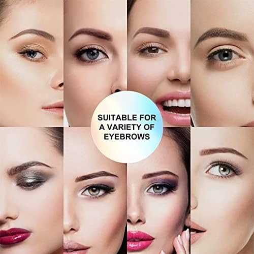 Eyebrow Stamp Stencil Kit - Eye Brow Stencil Kit for Beginners, Brow Stencil and Stamp Kit Long-lasting, Smudge-Proof & Waterproof, 24 Reusable Eyebrow Shapes Stencils for Perfect Brow (Light Brown)