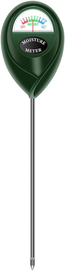 Soil Moisture Meter Water Content Tester Physical Sensing Measurement No Battery Required with Level 1~Level 10 Displaying for Plants and Soil in Garden Yard and Farm