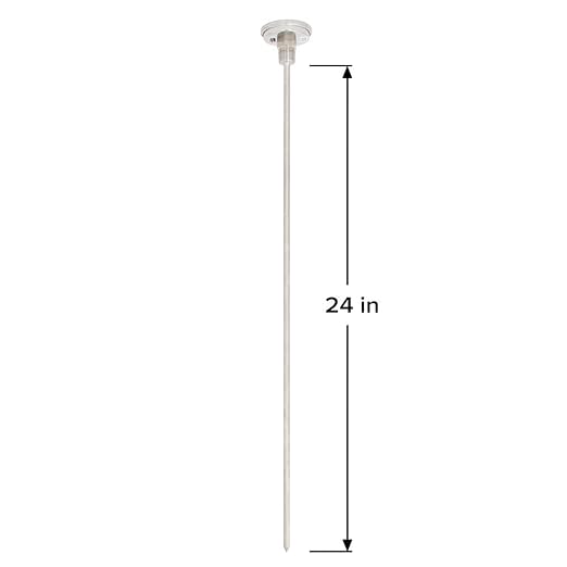REOTEMP Backyard Pro Compost Thermometer, with PDF Composting Guide (0-200 Fahrenheit) (24 Inch Stem)