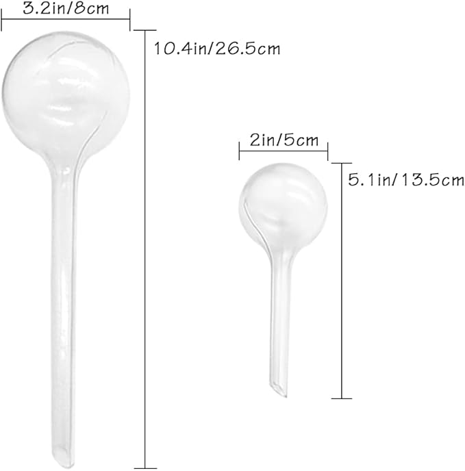 10 Pack Clear Plant Watering Globes,Plastic Self Watering Bulbs for Indoor Plants,Garden Water Device Automatic Plant Waterer Indoor Outdoor
