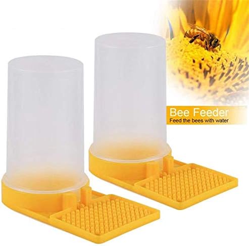2 Pack Bee Water Feeder Beehive Beekeeping Water Beehive Entrance Feeder Drinking Beekeeping Butterfly Bath Bowl Bee Watering Station for Outdoor Garden Yard Decor