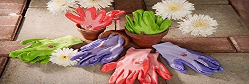 6 Pairs Women Gardening Gloves with Micro-Foam Coating - Garden Gloves Texture Grip - Working Gloves For Weeding, Digging, Raking and Pruning, Large, Assorted color