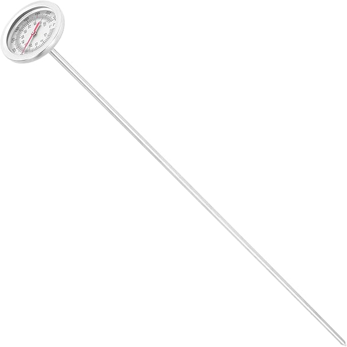 Compost Soil Tester Meter Measuring Probe Stainless-Steel Thermometer Temperature Monitor for Garden Lawn Plant Tool Moisture-Meter for Firewood-Soil Moisture-Meter Indoor Plants-Long Woodworking