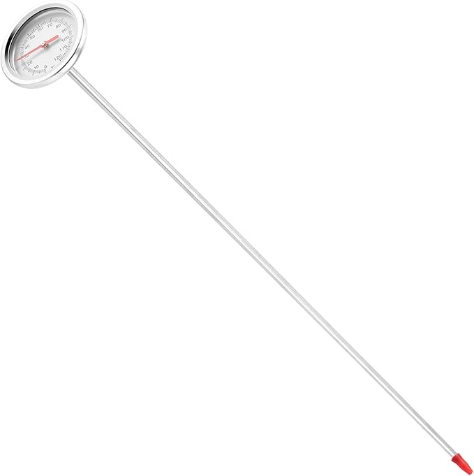 Compost Soil Thermometer 20 Inch 50 Cm Length Premium Food Grade Stainless Steel Measuring Probe Detector