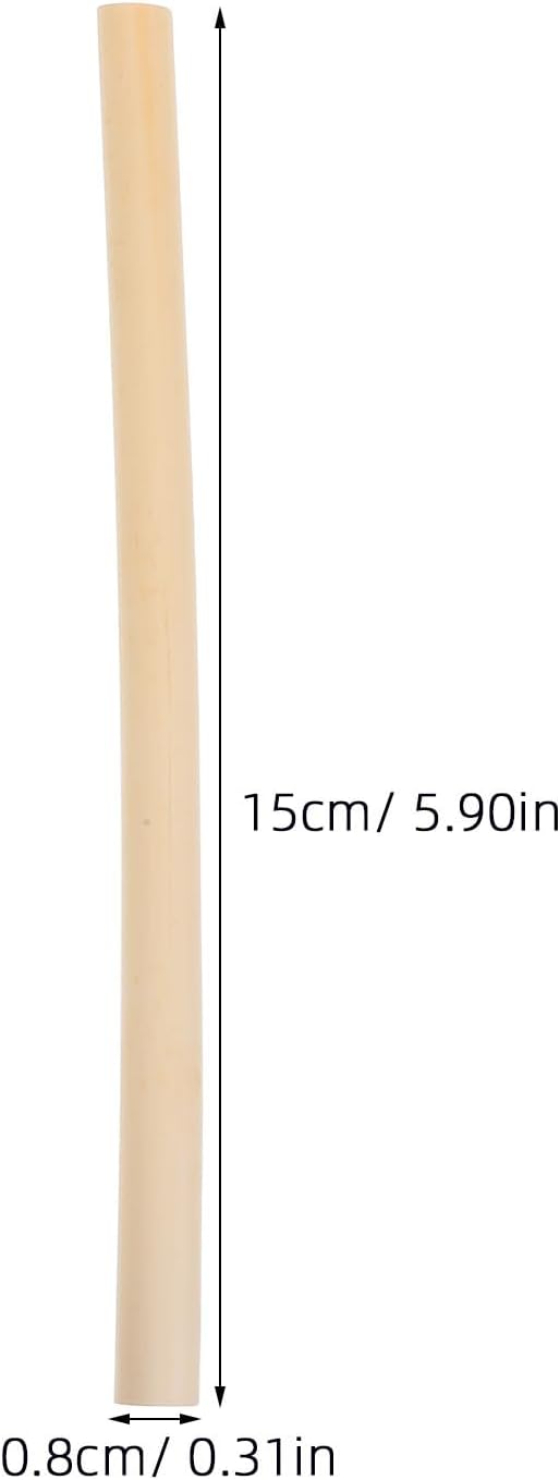 HANABASS 100 Pcs Mason Bee Tubes Natural Reed Nesting Refill for Bee House Hotel, 6 Inch Native Pollinator Nesting Supplies for Backyard Garden Mason Reeds