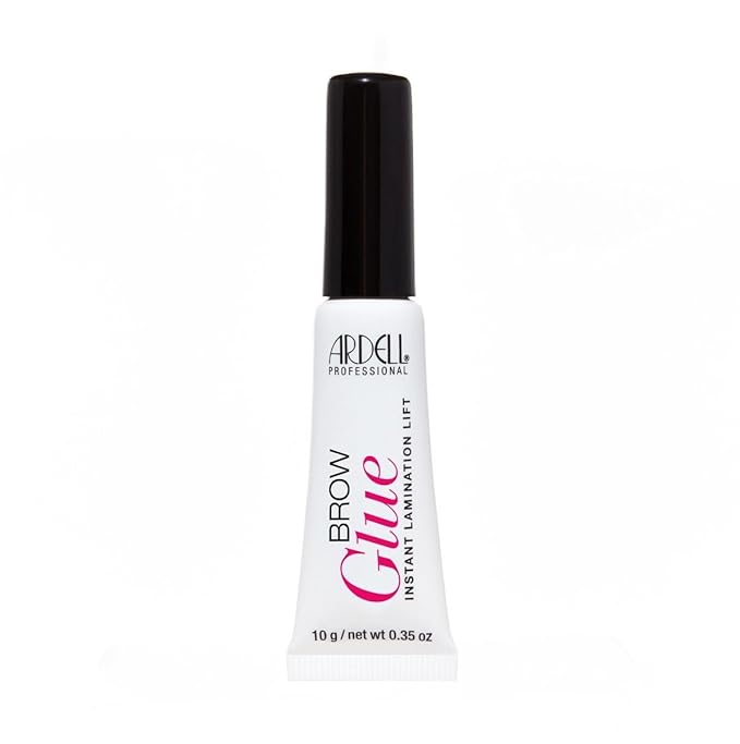 Ardell Brow Glue – Clear Eyebrow Gel for Instant Lamination Lift with Styling Brush, All day Extreme Hold Brow Gel for Fluffy Defined Brows, 0.35 oz