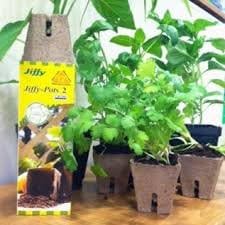 Jiffy Pot, Single Square, 3.5" X 4.0", 20 Pack, POTS, 20 Cells, Biodegradable
