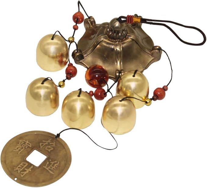 Hooshing Lucky Wind Chimes Tiny Metal Garden Bells Feng Shui Chimes for Home Outdoor Garden Patio Hanging Decor Gift