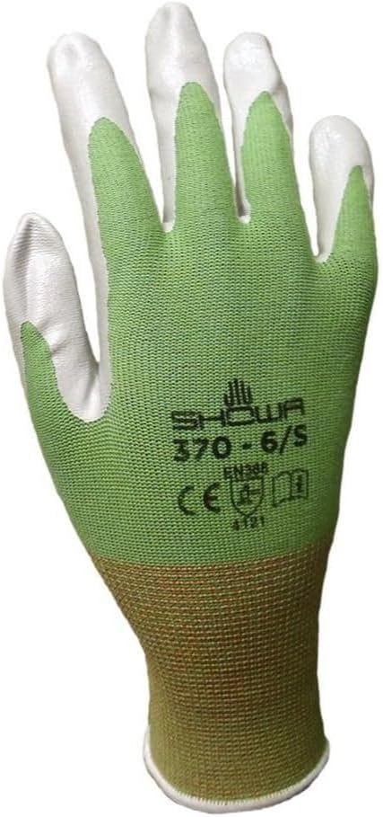 Showa Atlas 370 Garden Club Gloves. Assorted Colors - 4 Pack. Size Medium
