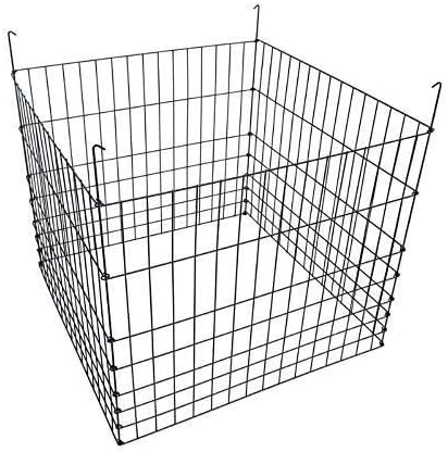 Garden Wire Compost Bin 36x36x30 inches, Black, Garden Bed Fencing
