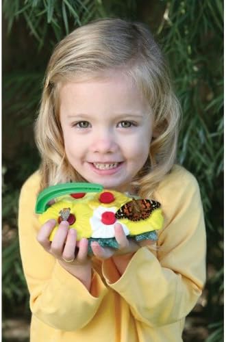 Insect Lore Butterfly Feeder Kit – Garden Toy Includes Nectar Reservoirs, Butterfly Landing Pads, and Red Nectar Wicks