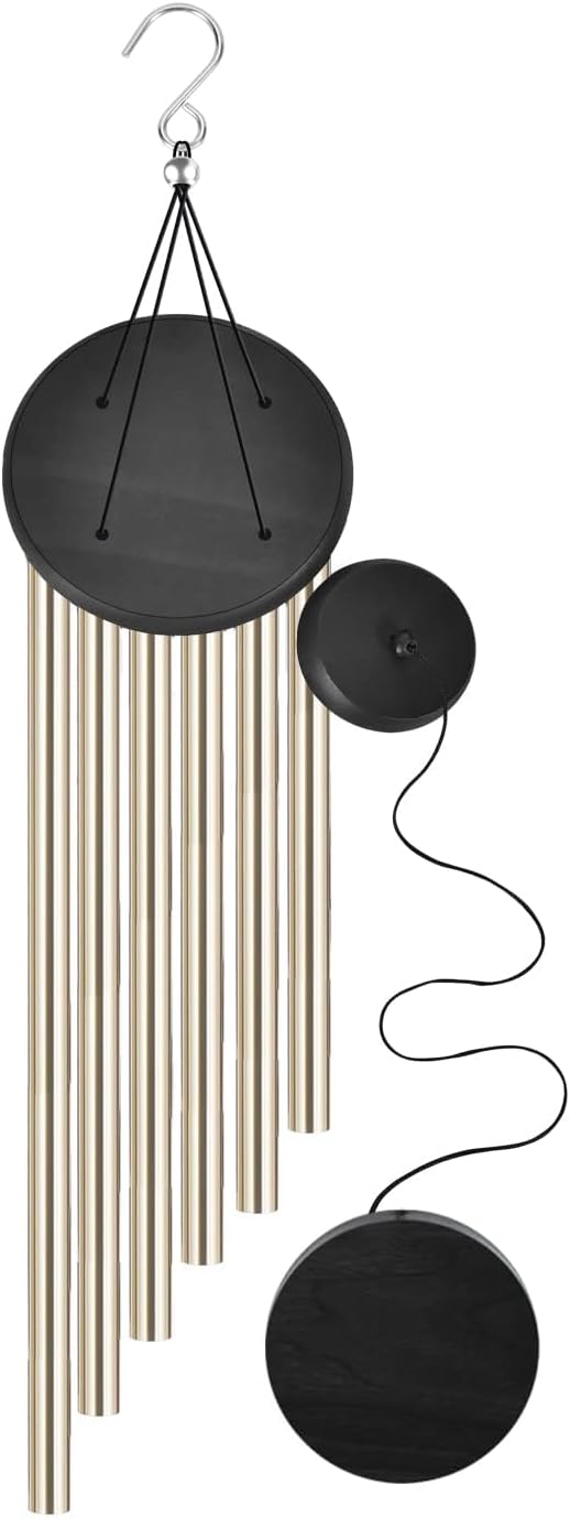 2 Pack Memorial Wind Chimes Outdoor,Garden Wind Chimes with 6 Aluminum Alloy Tubes and Hook,Memorial Wind Chimes for Home Decor Garden Patio Outdoor