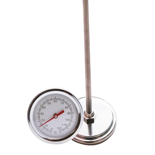 Gardening Soil Thermometer – Compost Temperature Gauge, Stainless Steel Probe, Long Lasting Accurate Measuring Tool | Long Thermometer for Garden Soil, Compost Bin, Greenhouse, Outdoor Plant Care