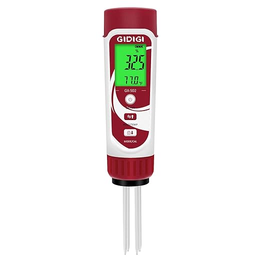 Moisture Meter for Plants, 3 in 1 Digital Soil Moisture Meter，Soil Moisture Meter and Soil EC Meter for Farms, Gardens, Orchards, Home Planting, Indoor Plants, Composting and Other Scenarios