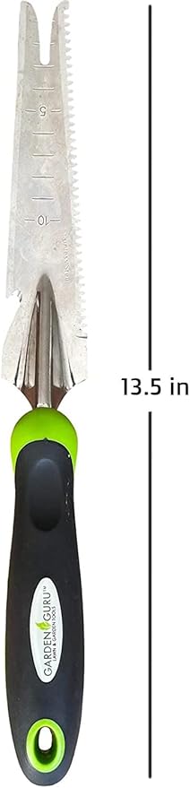 Garden Guru Hand Weeder Trowel with Ergonomic Handle – Stainless Steel Weeding & Digging Knife – Rust Resistant - Perfect for Weeding, Transplanting, Digging, Pruning, Cutting (2 Pack)