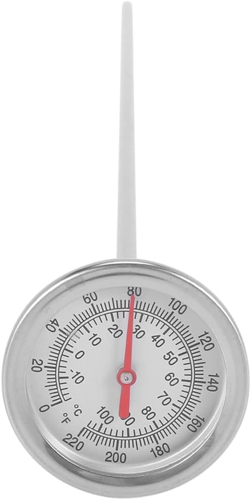 Long Stem Compost Soil Thermometer - Fast Response Stainless Steel 20 Inch - Measuring Probe - Fahrenheit and Celsius