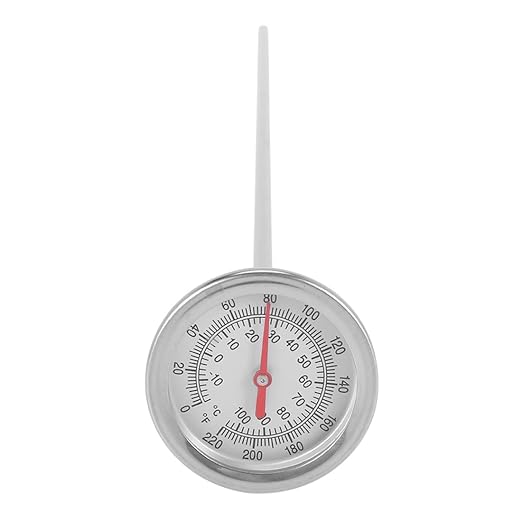 Long Compost Soil Thermometer - Fast Response Stainless Steel 20 Inch - Measuring Probe - Fahrenheit and Celsius