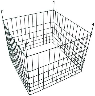 Garden Wire Compost Bin 30x30x24 inches, Green, Garden Bed Fencing