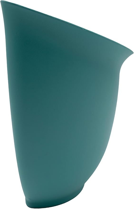 The HC Companies 8 Inch Garden Wall Planter - Plastic Hanging Plant Pot for Indoor Outdoor Flowers, Herbs, Dusty Teal