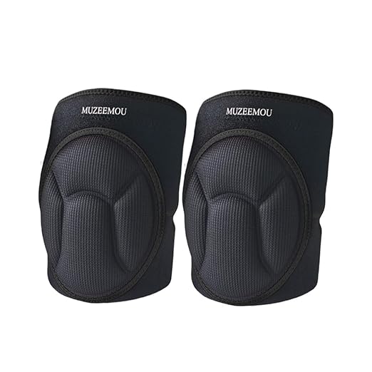 Knee Pads for Gardening,Flooring - Thick EVA Foam Cushion, Non-Slip Silicone & Adjustable Straps (S/M/L), Breathable Unisex Garden Kneeling Pad with Extended Comfort