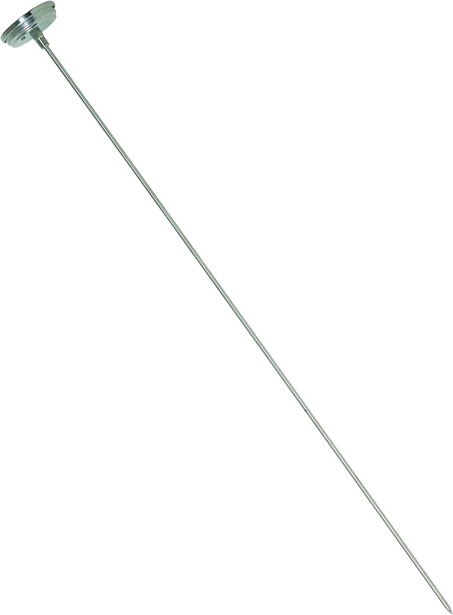 General Tools Analog Soil Thermometer #T300-36, Long Stem 36 Inch Probe, 0° to 220° F (-18° to 104° C) Range, Ideal for Taking Ground and Soil Temperature for Composting and Gardening, Silver