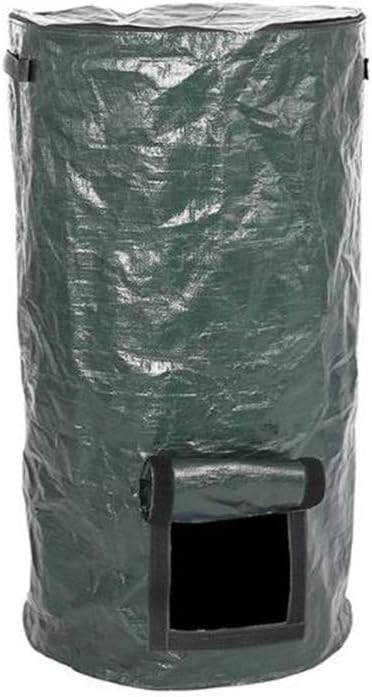 Compost Bag Garden Waste Bin, Environmental Homemade Organic Ferment PE Compost Bag Outdoor Kitchen Waste Disposal Composter Bag(35 60cm)