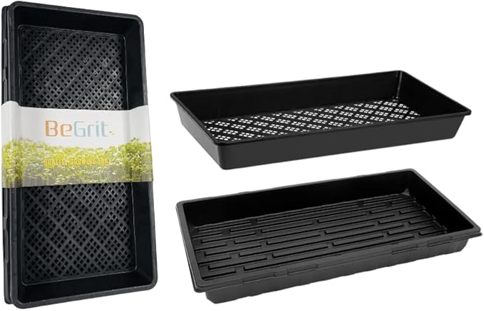BeGrit 1020 Mesh Trays Set - 5Pack (10Pcs) Soil Blocking Trays Without Holes