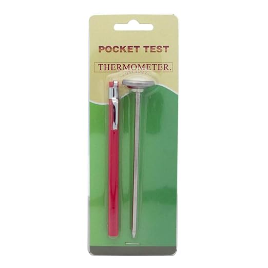 127mm Lightweight Compost Soil Kitchen Tool Measure Stainless Steel Thermometer Garden Dial Display Multifunction Milk Soil Hygrometer 0-100 Degrees Stainless Steel Thermometer G