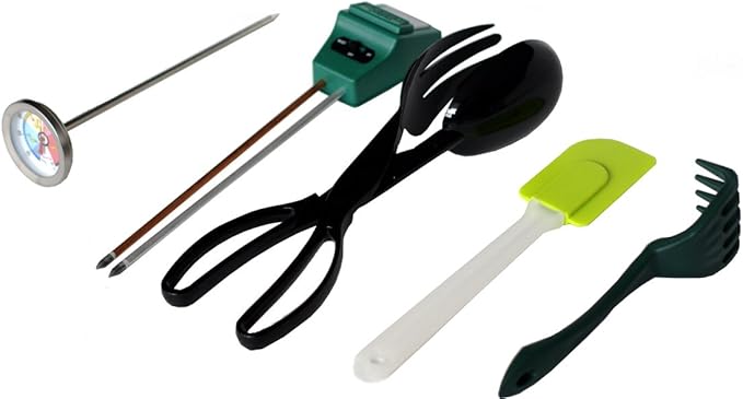 Worm Farm Accessory Kit for Red Wiggler Composting Bins (Moisture Meter, Thermometer, pH Meter + More) - Accessories are an Essential Part of Any Worm Farm Starter Kit - Perfect for Kids & Adults