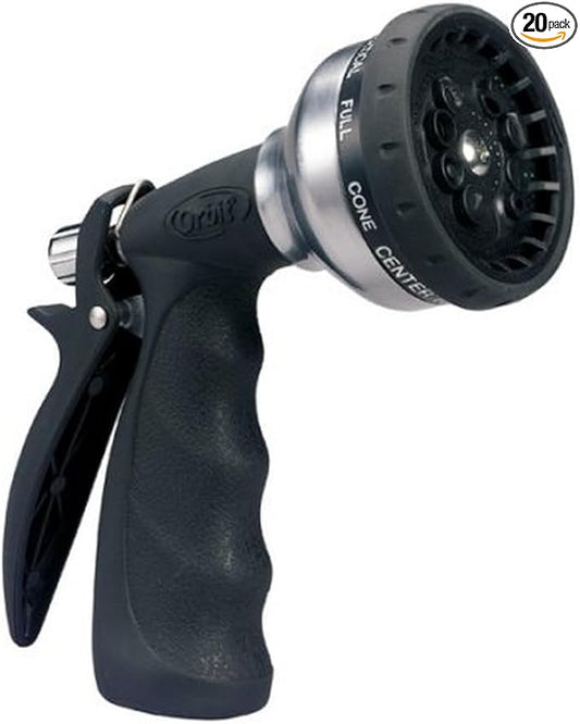 20-Pack Orbit Ultra light 10 Spray Pattern Nozzle, Garden Hose Yard Water Pistol 58339N