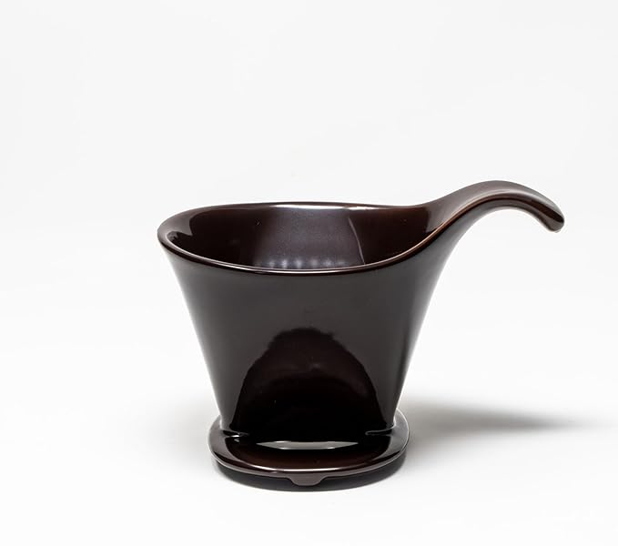Zero Japan - Bee House Pour Over Coffee Dripper - Lead-Free & Cadmium-Free Ceramic Coffee Maker with Elegant Peek Hole, Drip Cone Brewer Coffee Gifts, Brewing Accessories - Coffee Brown, Standard Size