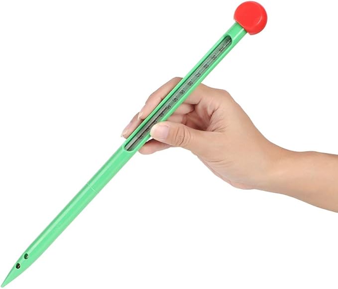 PerGar Soil Thermometer, High Precision Soil Temperature Meter, Indoor/Outdoor, -10C to 110C, Analog Display