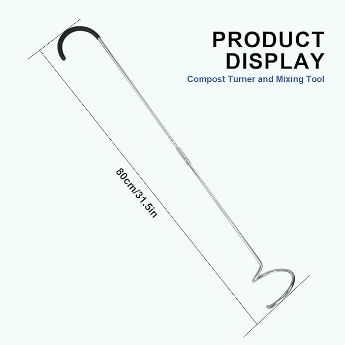 SQUEEZE master Compost Aerator-Compost Turner and Mixing Tool-Garden Aeration Tool