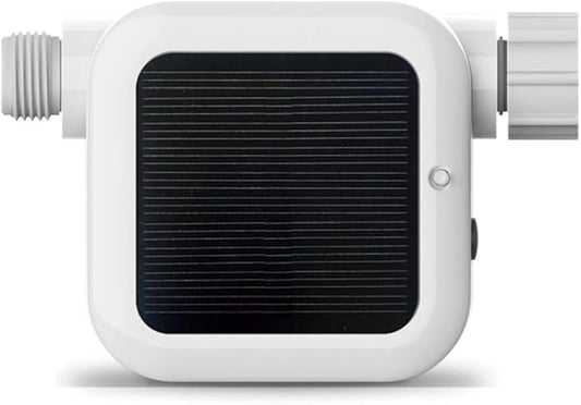 Netro Pixie Smart Hose Faucet Timer, WiFi, Solar Powered, Weather Aware, White, Compatible with Alexa