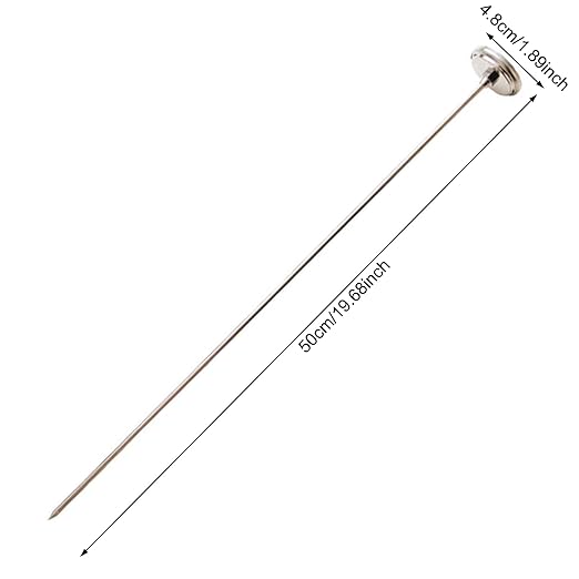 Gardening Soil Thermometer – Compost Temperature Gauge, Stainless Steel Probe, Long Lasting Accurate Measuring Tool | Long Thermometer for Garden Soil, Compost Bin, Greenhouse, Outdoor Plant Care
