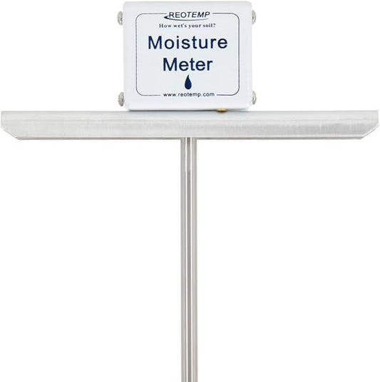 Reotemp 24 Inch Garden and Compost Moisture Meter, Garden Tool Ideal for Soil, Plant, Farm and Lawn Moisture Testing
