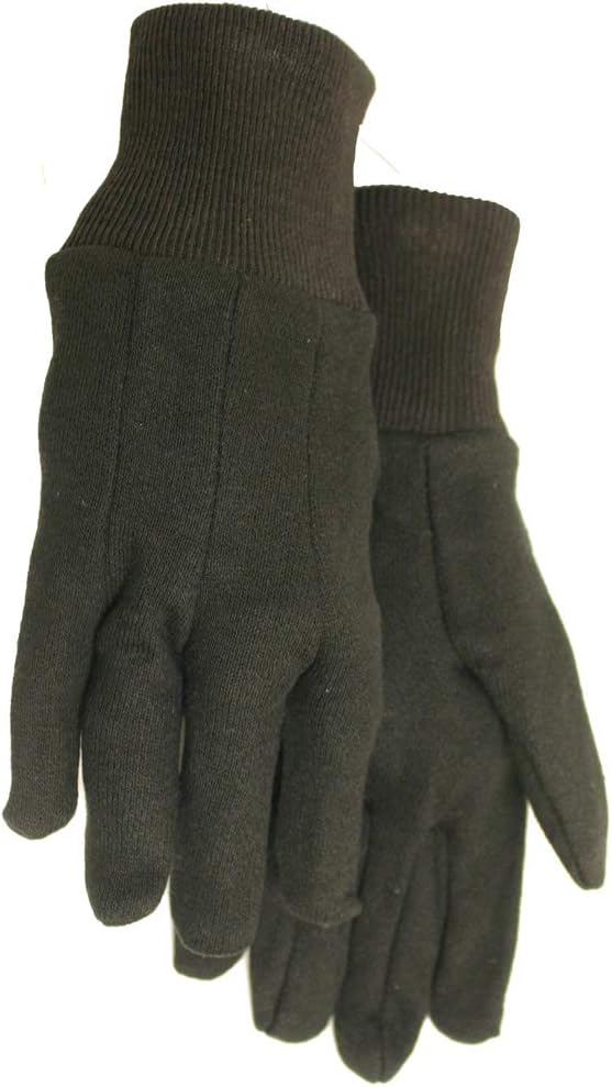 Midwest Gloves & Gear Adult Jersey Gloves, Brown, Large (Pack of 72)