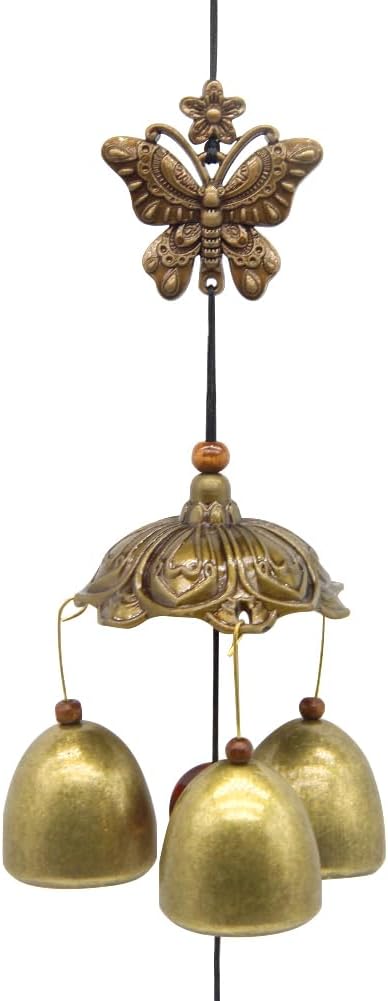 Hooshing Butterfly Wind Chimes Small Metal Garden Bells Spring Wind Chime for Garden Yard Patio Hanging Decoration Gift