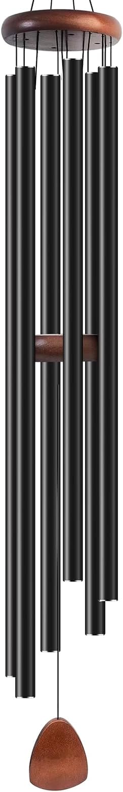 70" Extra Large Wind Chime for Outside Deep Tone, 6 Heavy Duty Tubes Aluminium Metal Extra Large Wind Chimes, Decoration for Garden, Patio, Yard, Gift for Mother's Day