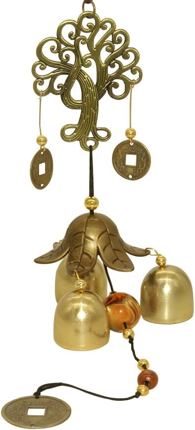 Hooshing Wind Chimes Outdoor Fortune Tree Metal Bells Feng Shui WindChimes for Lucky Home Garden Patio Yard Hanging Decor Gift