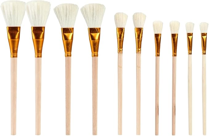 10PCS Manual Pollination Brush Set Pollinator Tool Handheld Garden Pollination Brush for Vegetable Flower Fruit Tree