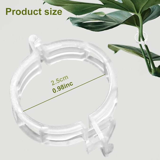 150 PCS Secured Plastic Plant Clip, Plant Support Clips, Garden Clips for Climbing Plants, Plastic Trellis Clips Plant Support Clips Tomato Grape Vine Vegetables Plant Fixing Clips (150, Green)