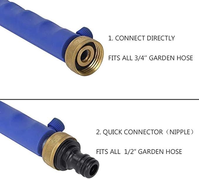 High Pressure Power Washer Sprayer Wand with Flexible Hose Nozzle, 39'' Hydro Jet Power Washer Cleaning Tool, Wand Lance for Gutter Patio Car Pet Window Glass Blue