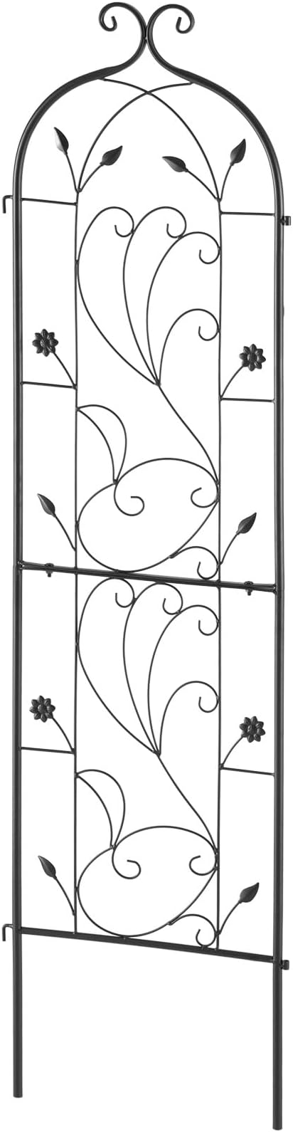 VEVOR 60 x 15 in, Rustproof Metal Garden Flower Trellis, Outdoor Climbing Rose & Cucumber Support, Decorative Tall Clematis Trellis for Courtyards & Lawns